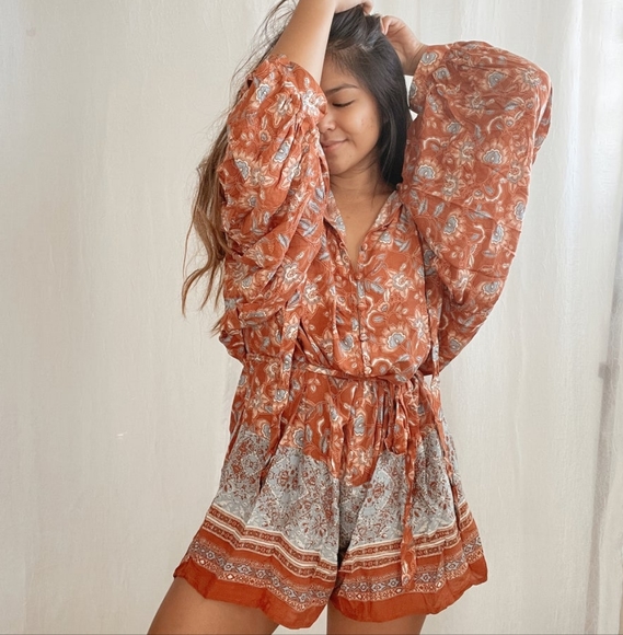 Olivaceous Pants - Boho Romper